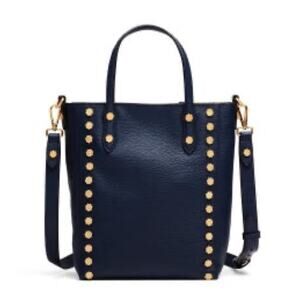 ANNABEL INGALL Leather Daisy Stud Tote in Navy - $465.